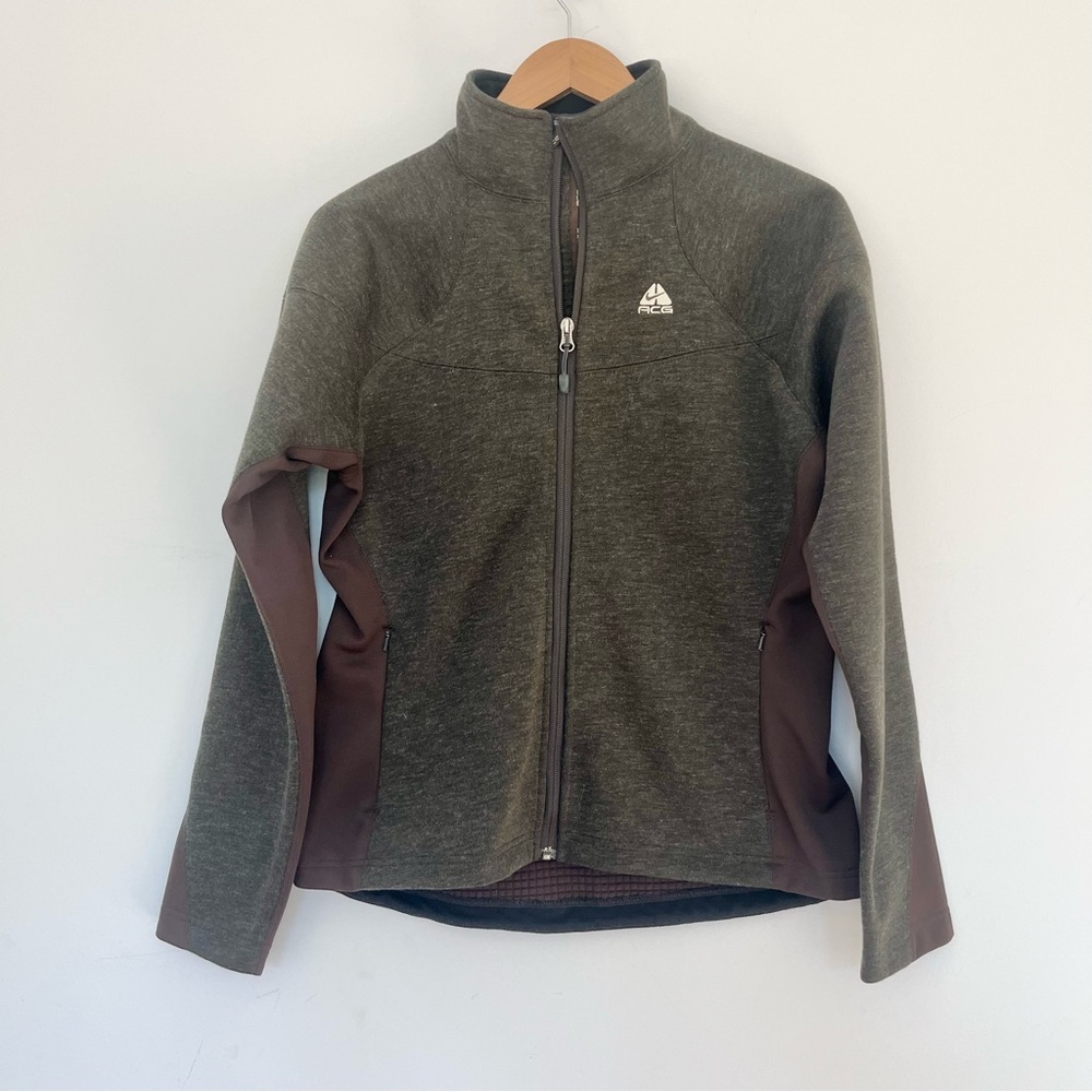 Nike ACG Brown and Olive Full-Zip Jacket All Condition Gear Layering